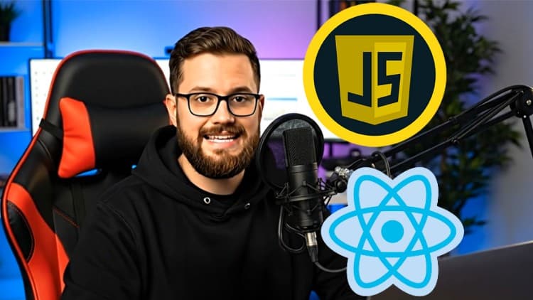 JavaScript & React JS Codecamp | Build Games & 15+ Projects